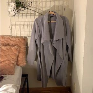 Grey faux wool coat